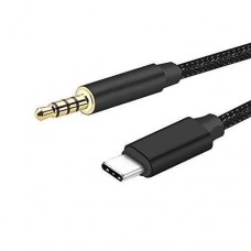 AUX audio kabel - 3,5 mm i USB-C